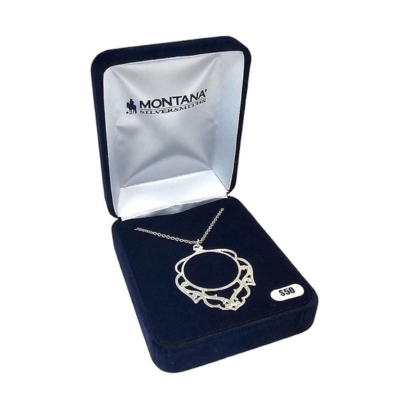 Montana Silversmiths Fine Silver Wide Open Spaces Necklace Retaill $50 ~ NEW‎ - Picture 2 of 9